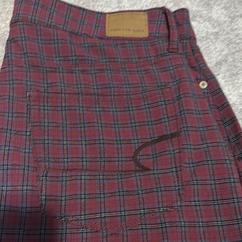 American Eagle Plaid Red Skirt - Picture 5 of 9